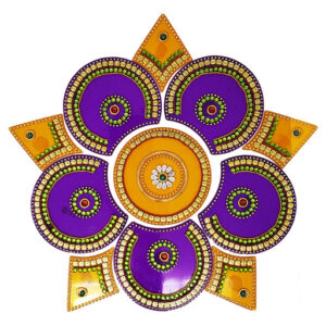 Circle Five Corner Rangoli Design (artificial Rangoli reusable)