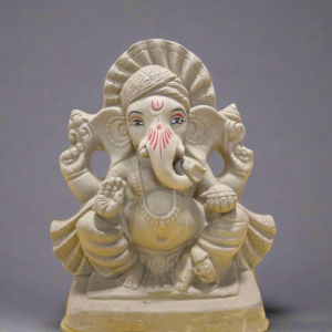 Ganesh Statue Plain 8" (Eco-Friendly)