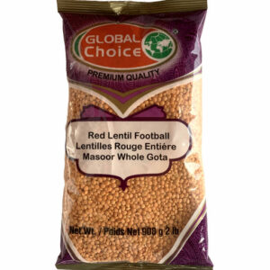 Global Choice Red Lentil Whole 908g ( Masoor Whole Gota 2lb)