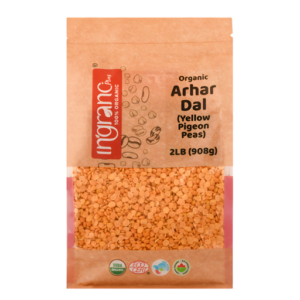 Ingrano Organic Toor Dal (Arhar Dal) 2lb