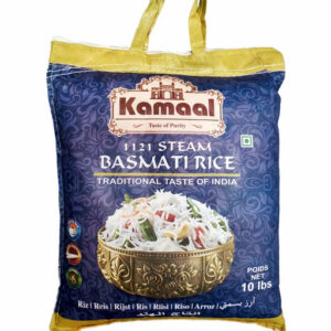Kamaal 1121 Steam Basmati Rice 10lb (4.5kg)
