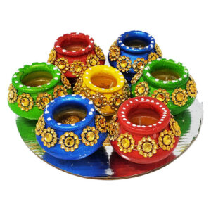 Large Matka Diya Set of 7