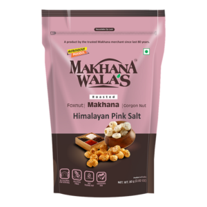 Makhana Walas Himalayan pink salt Roasted makhana 60g