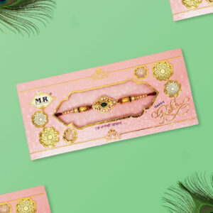 Mr Green Stone Flower Rakhi