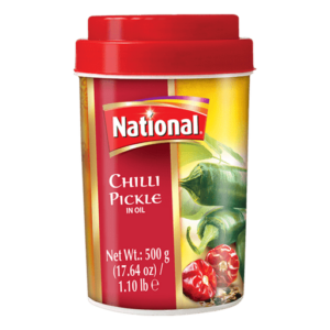 National Green Chilli Pickle 500g