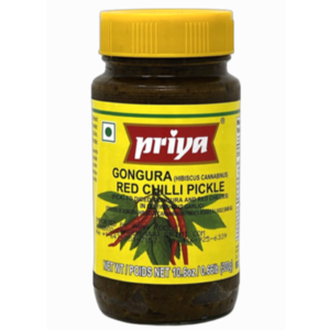 Priya Gongura Red Chilli Pickle 300g