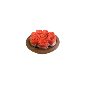 Red Rose Kaju-Mawa Sweet (Cashew-Khoa Sweet)