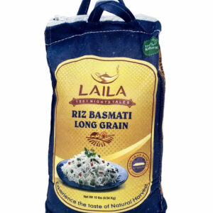 Super Laila Basmati Long Grain Rice 10lbs (4.54 kg)