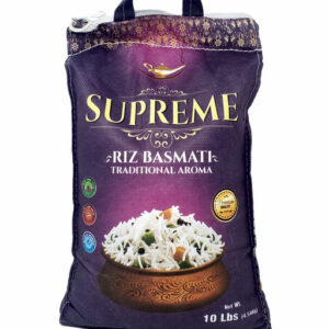 Supreme Basmati Traditional Aroma Rice 10lb (4.54Kg)